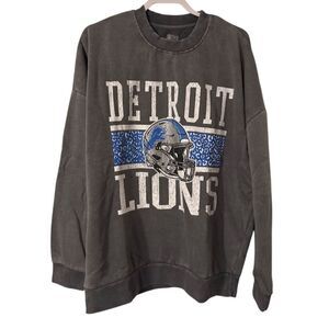 Detroit Lions Unisex XL Gray Crewneck Sweatshirt